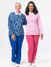 Printed Ladies Sweatsuit in fashion colors