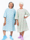Adaptive Back Wrap Flannel Nightgown. Assorted Prints & Colors.