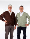 Men's cardigan sweater, button front