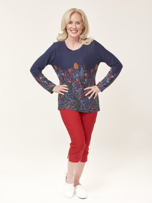 Lightweight Floral Stretchy Top