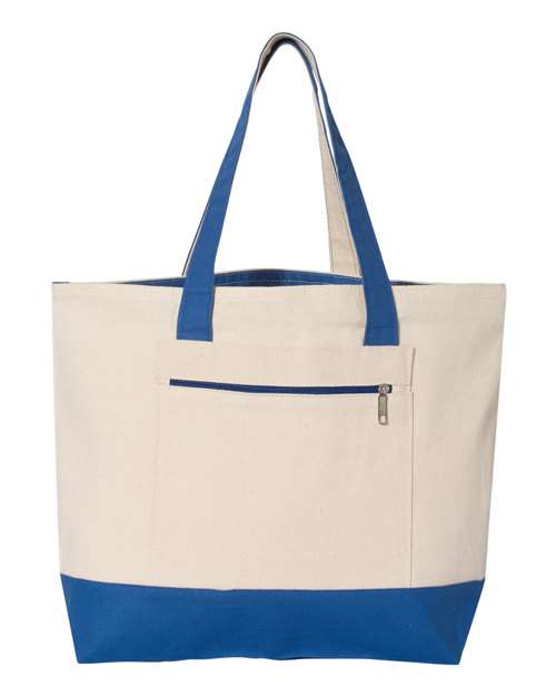 Canvas Zippered Tote