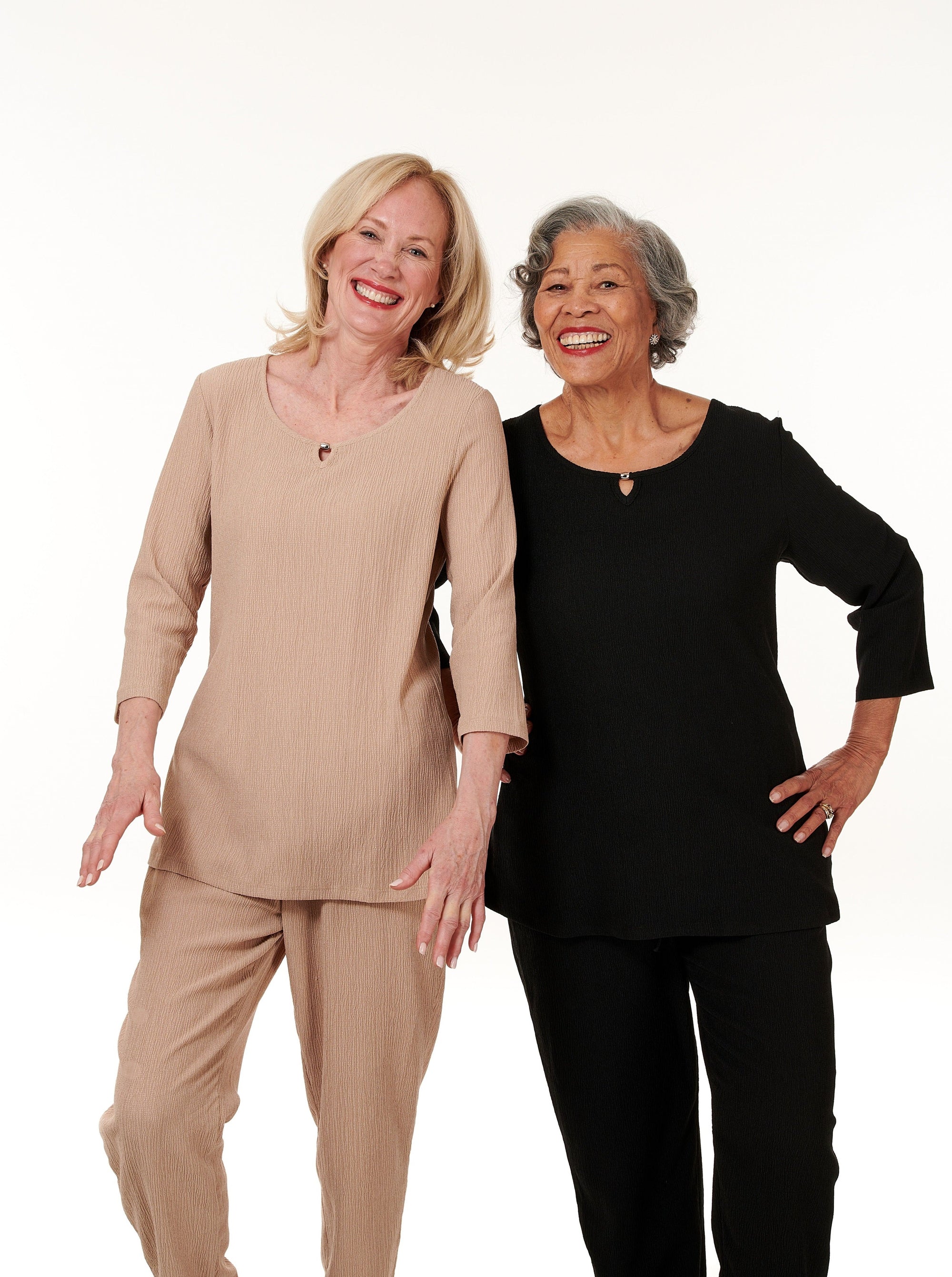 Crinkle 3/4 Sleeve Top