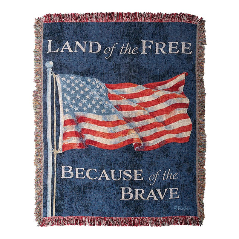Land Of The Free Tapestry Throw