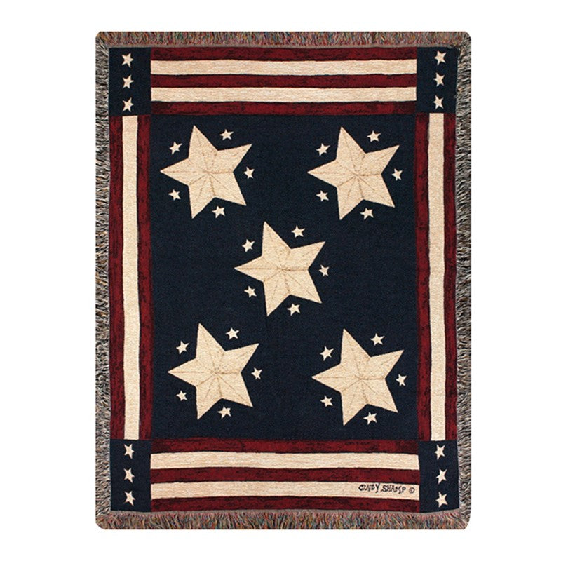 Long May it Wave Tapestry Throw