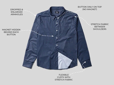 Magnetic Button-Down Shirt
