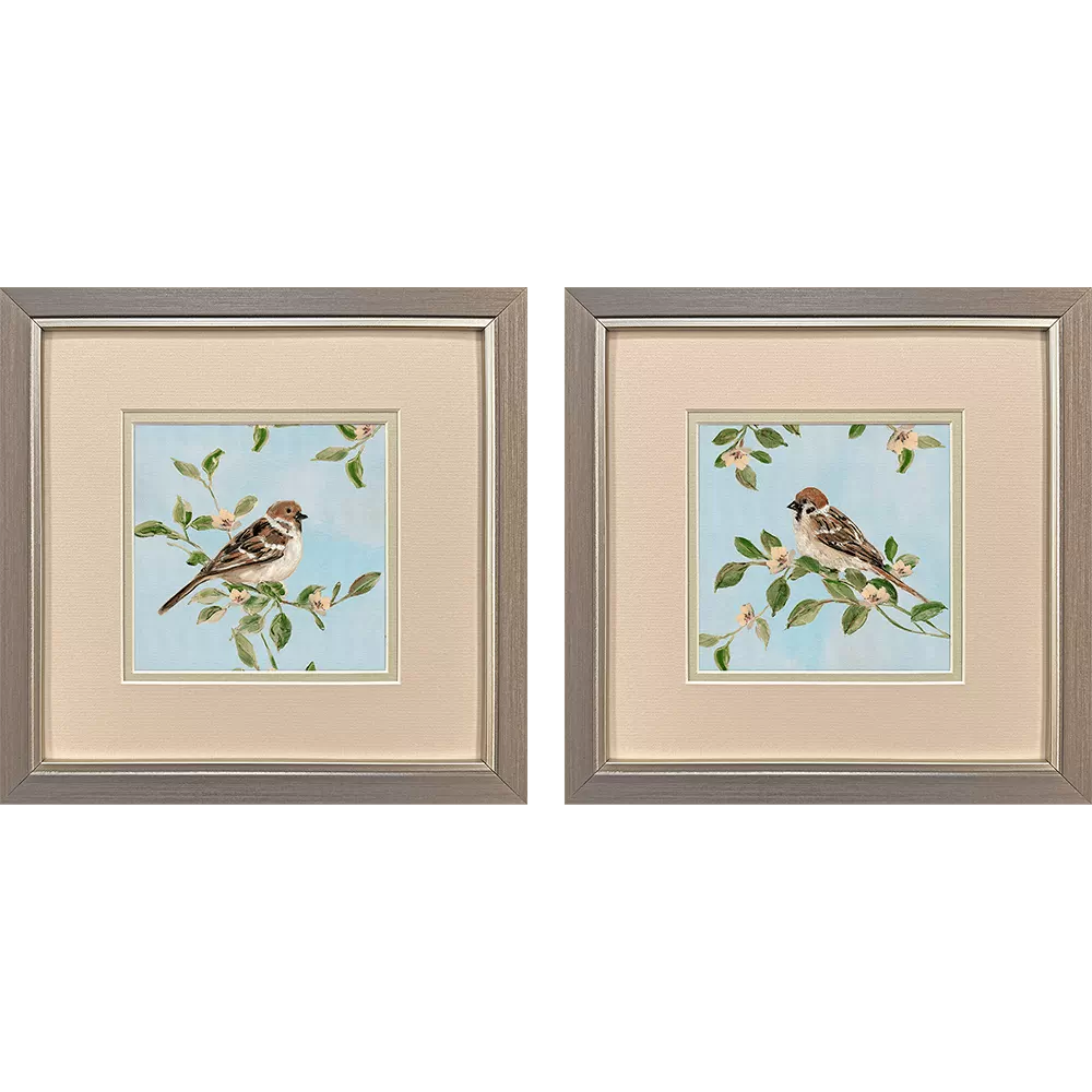 Peach Love Framed Art set of two