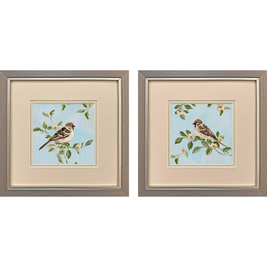 Peach Love Framed Art set of two