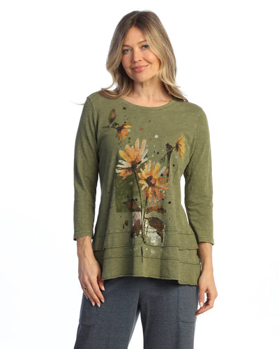 Mineral Wash Printed Pocket Tunic