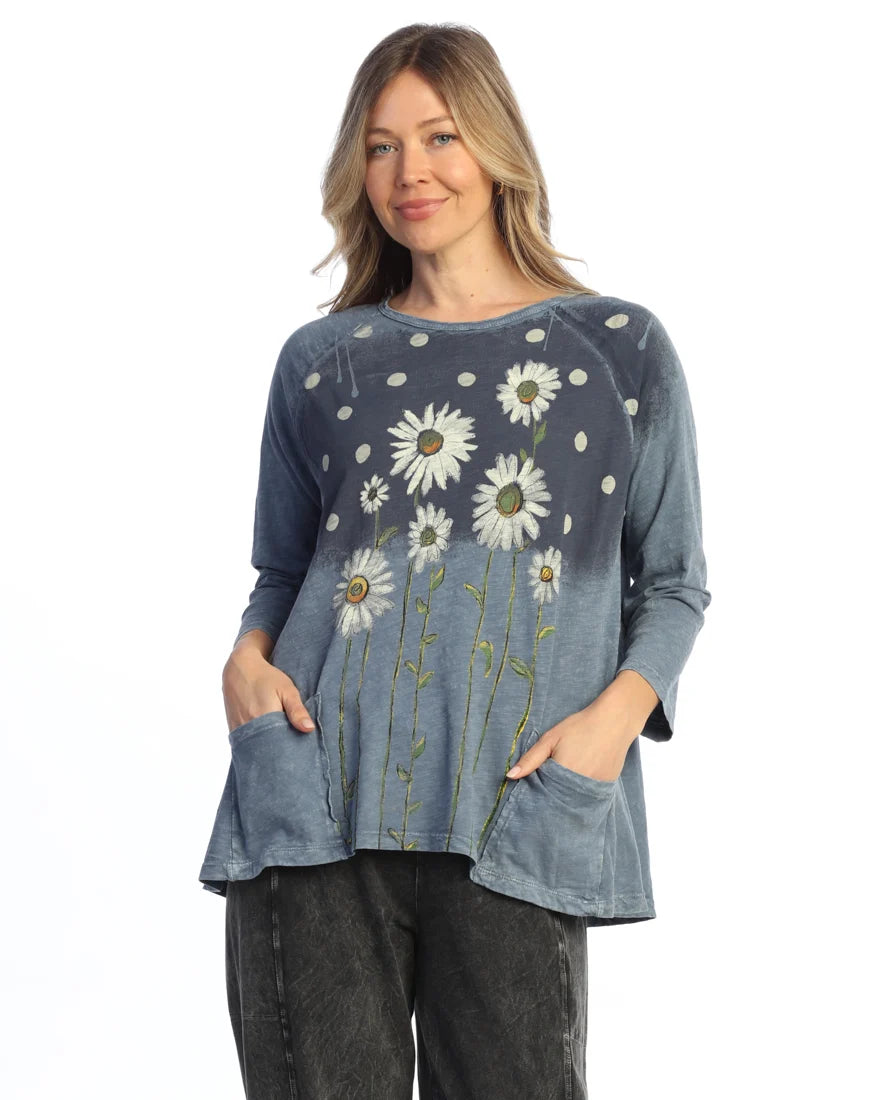 Mineral Wash Printed Pocket Tunic