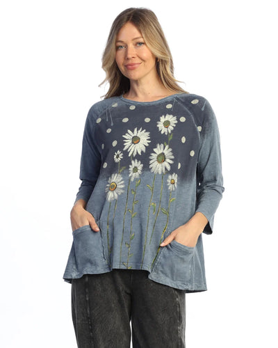 Mineral Wash Printed Pocket Tunic
