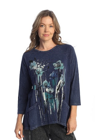 Mineral Wash Printed Pocket Tunic