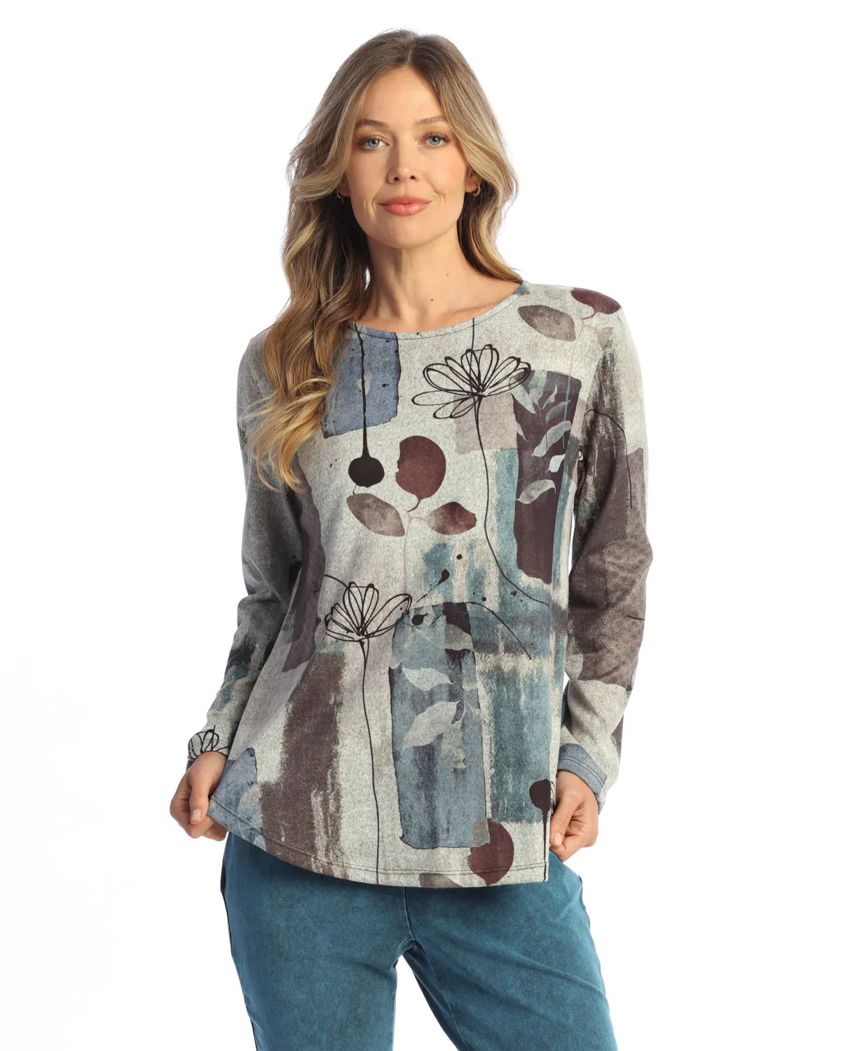 French Brushed Long Sleeve Tops