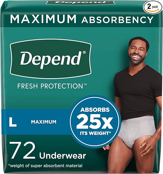 Men's Depend (Size Large)