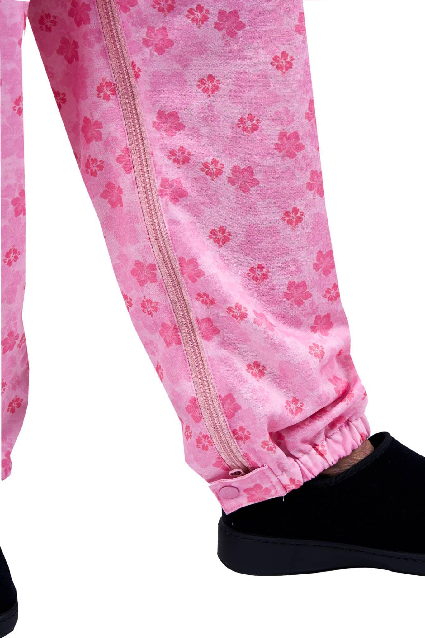 Carrie 3/4 Sleeve Floral Back-Zip Jumpsuit