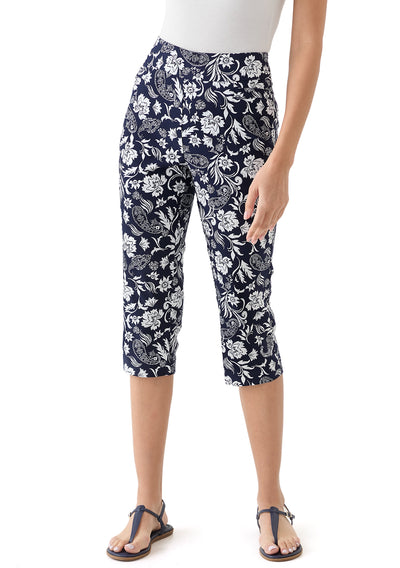 Pattern Stretchy Capri