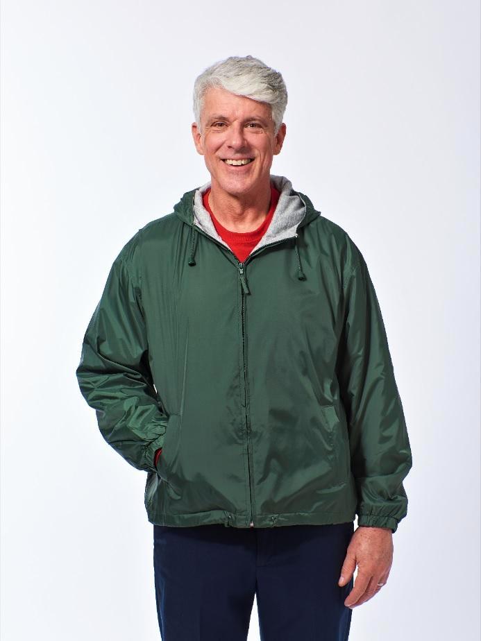 Men's Windbreaker with Hood, Hooded and Lined Men's Windbreaker