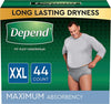 Men's Depend Fit-Flex: Sizes Small to XX-Large