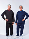 Men's Adaptive Outfit, Adaptive Knit Set with Long Sleeves and Pants