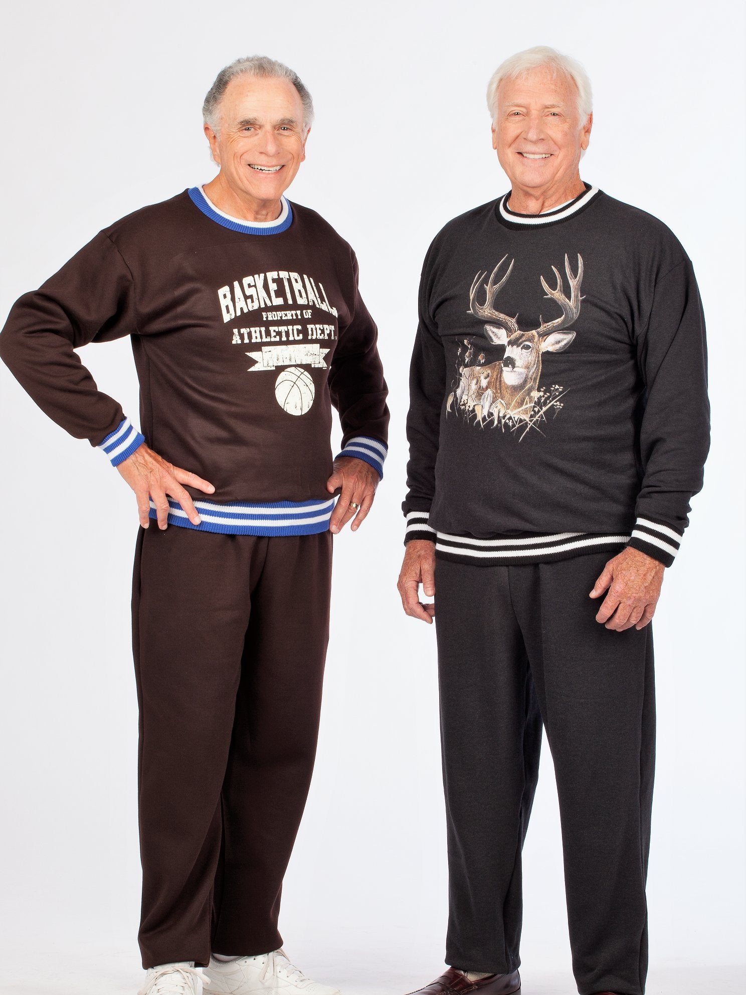 Men's fleece outfit, screen printed, elastic waist fleece pants