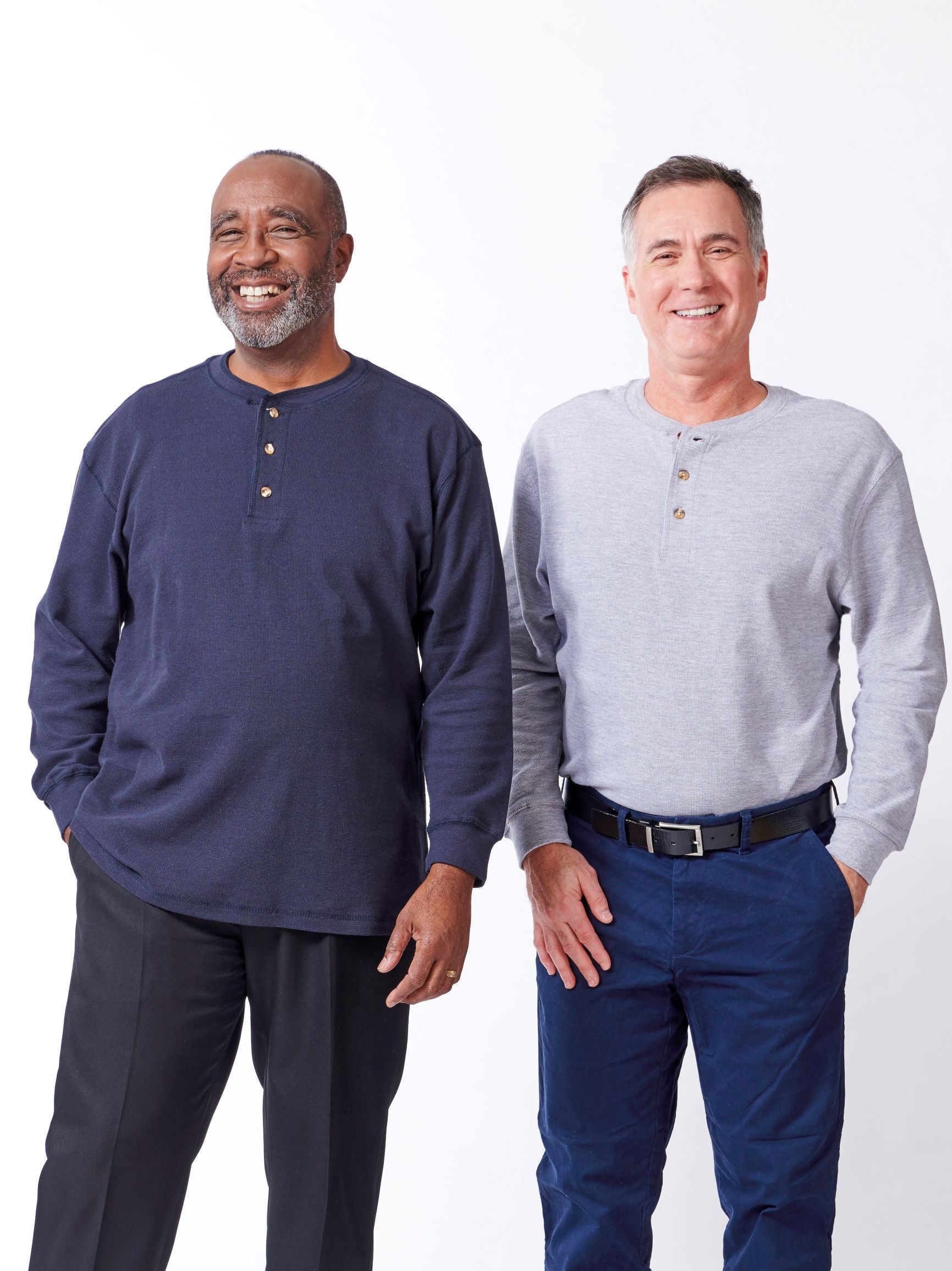 men's henley shirt with placket