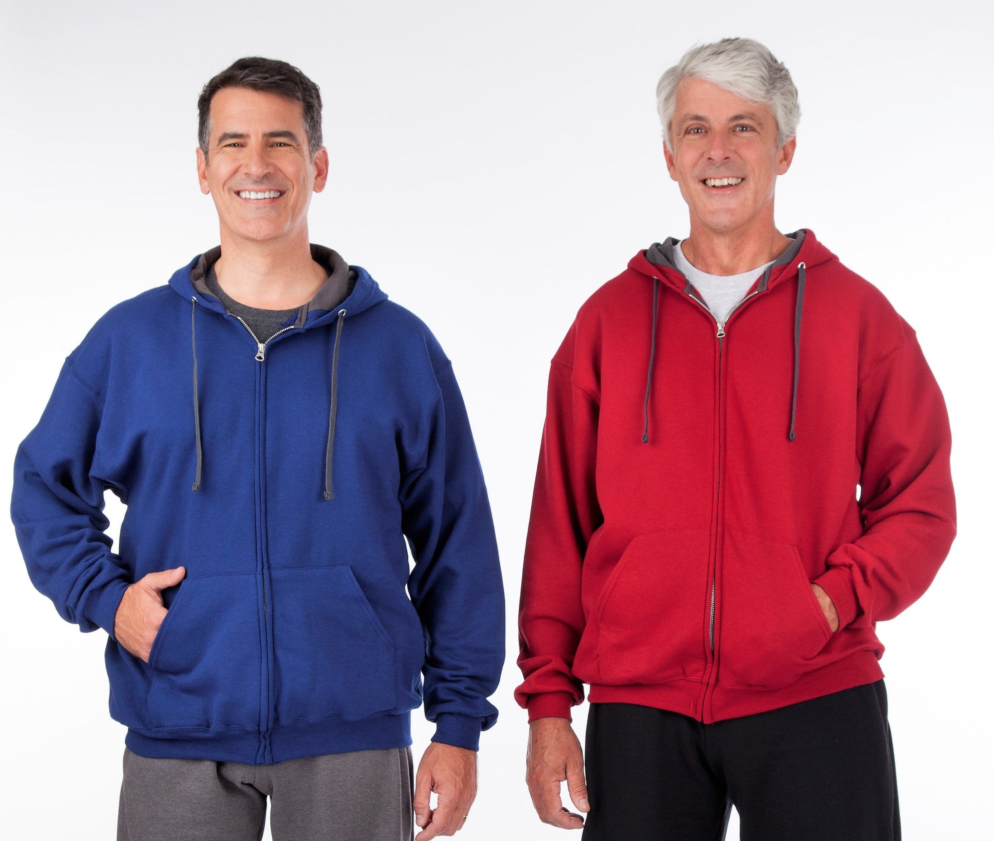 Men's jogging suit, zipper hoody, fleece sweatpants