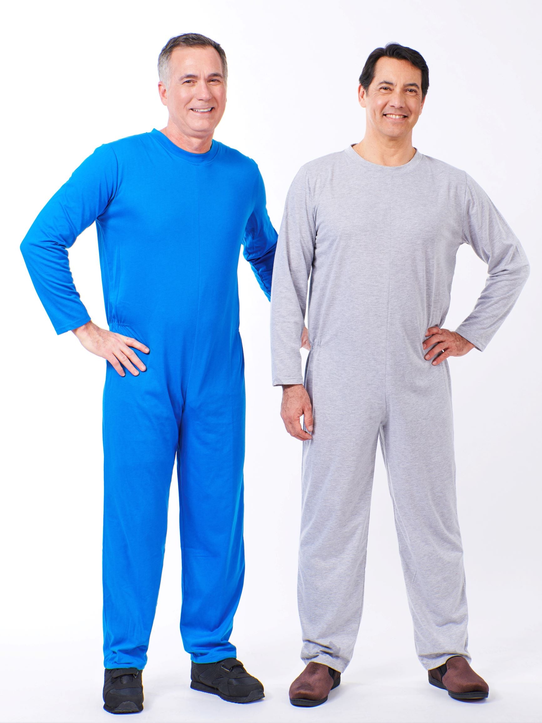 Men's soft knit jumpsuit, sleeper jumpsuit