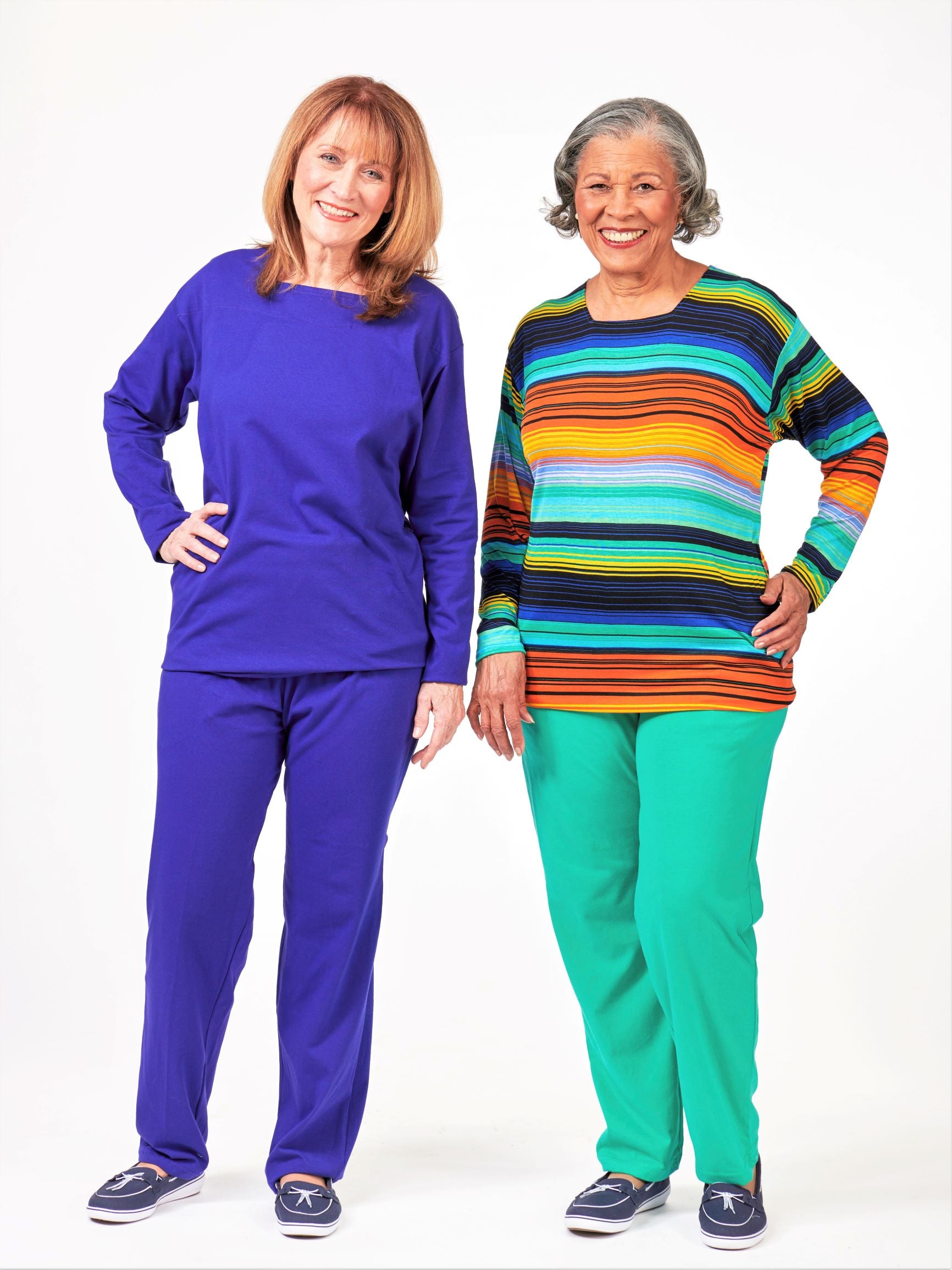 Solid Color Square Neck Outfit- Long Sleeve