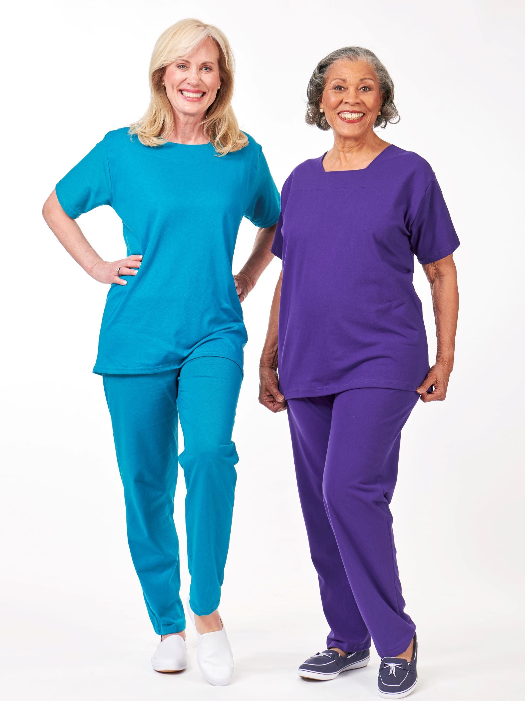 short sleeve solid color square neck outfits for women