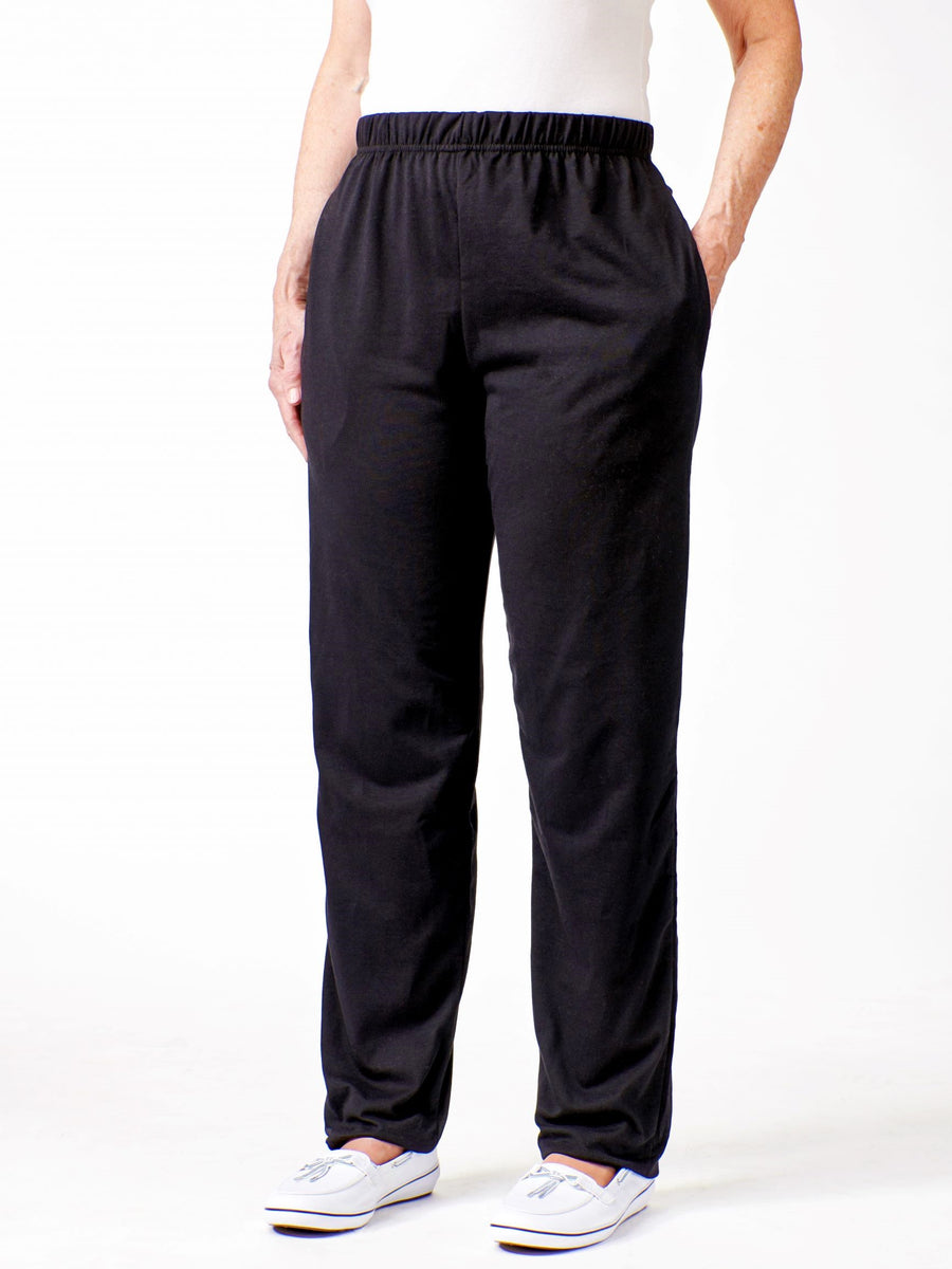 Women's Elastic Waist Pull-On Gabardine Pants