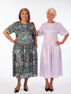 wrinkle free polyester drop waist dress