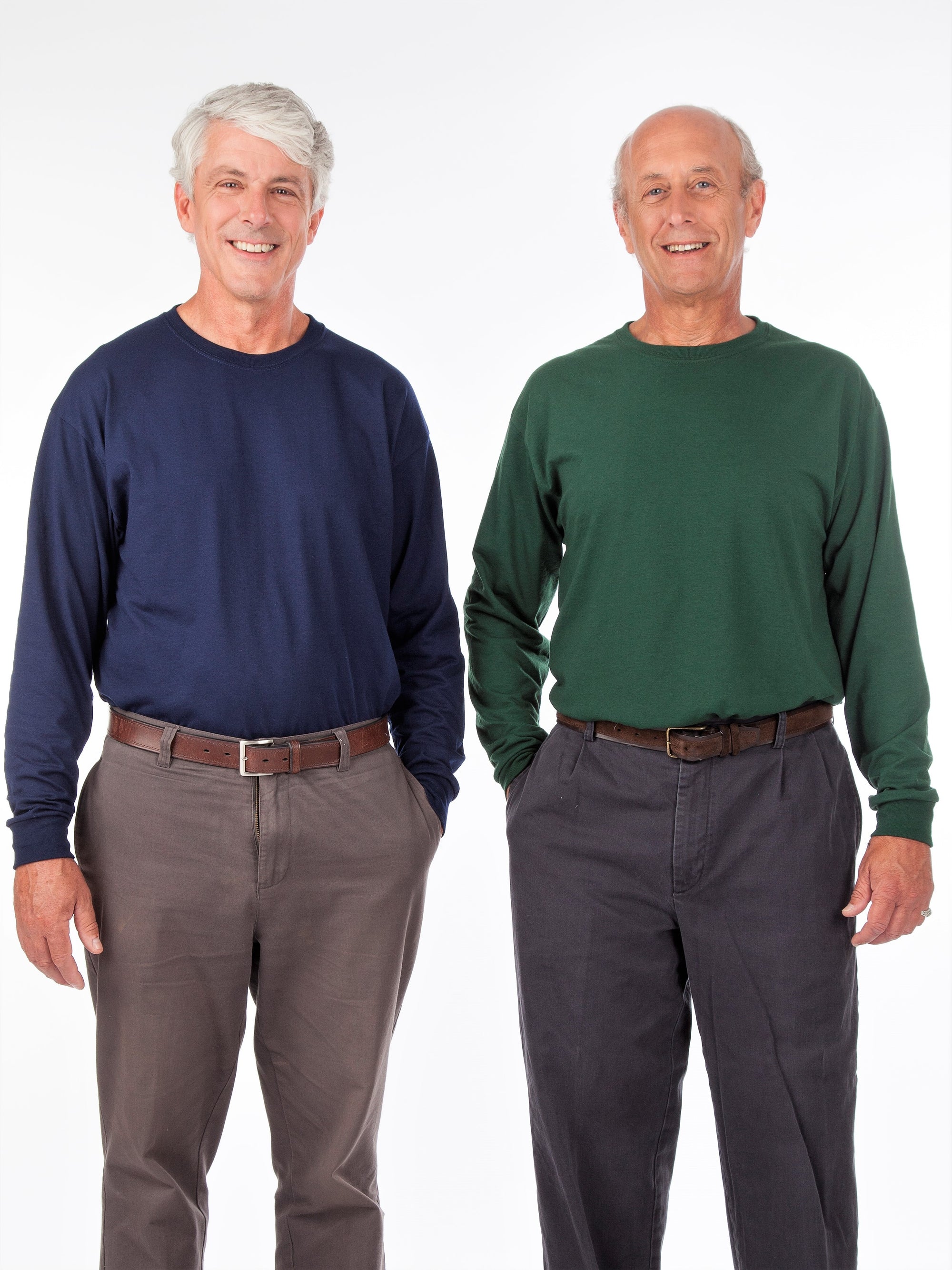 Basic Long Sleeve Tee for Elderly Men