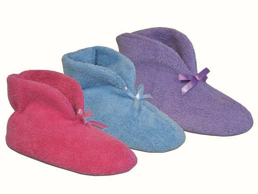 Comfort Bootie non-skid slippers for elderly women