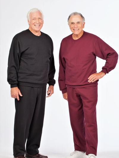 Fleece Sweatpants and Sweatshirt for Senior Men