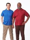 Men's adaptive polo shirts, back snap sport shirts