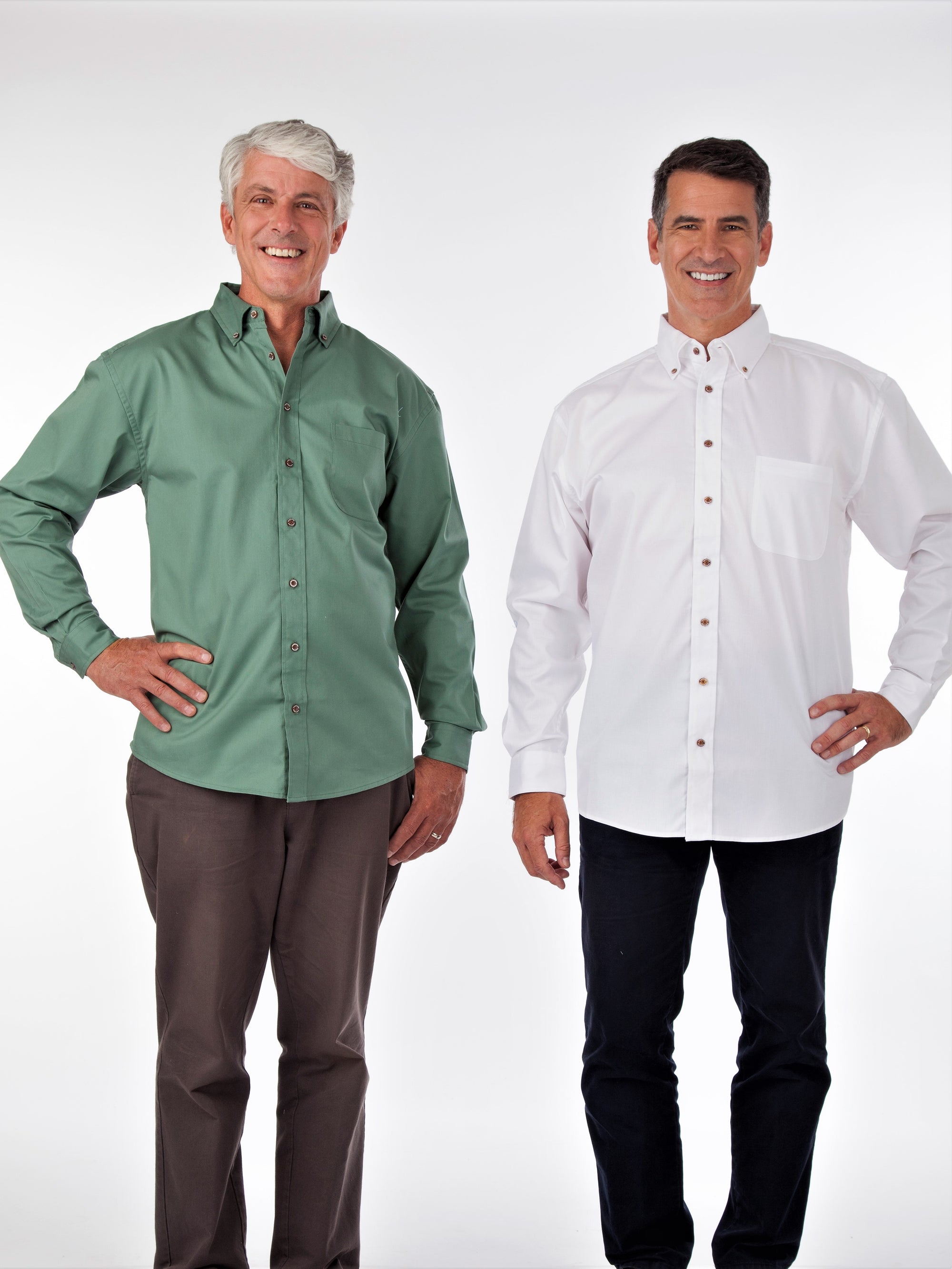 Men's long sleeve twill dress shirt