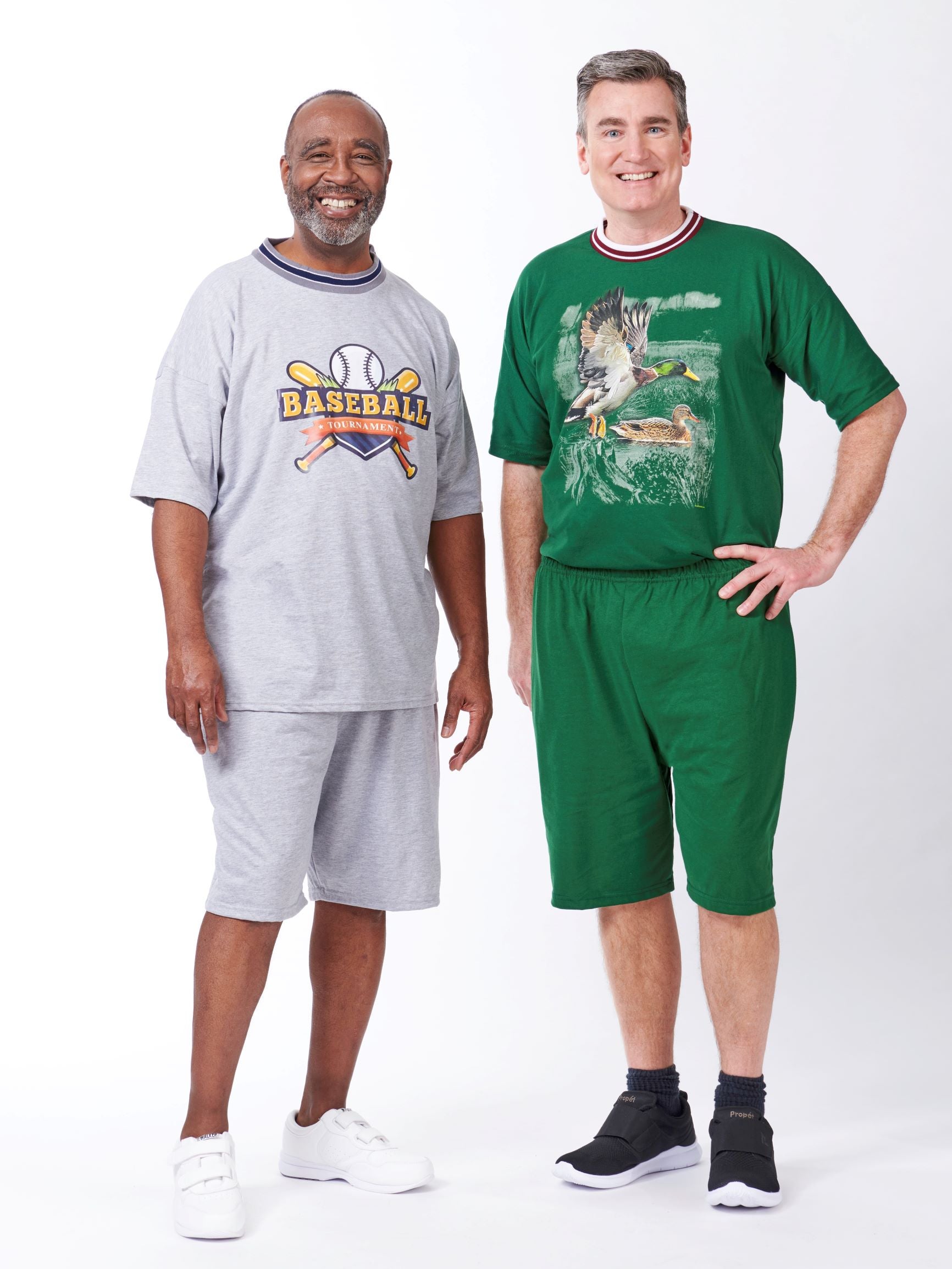 men's shorts set with screen prints