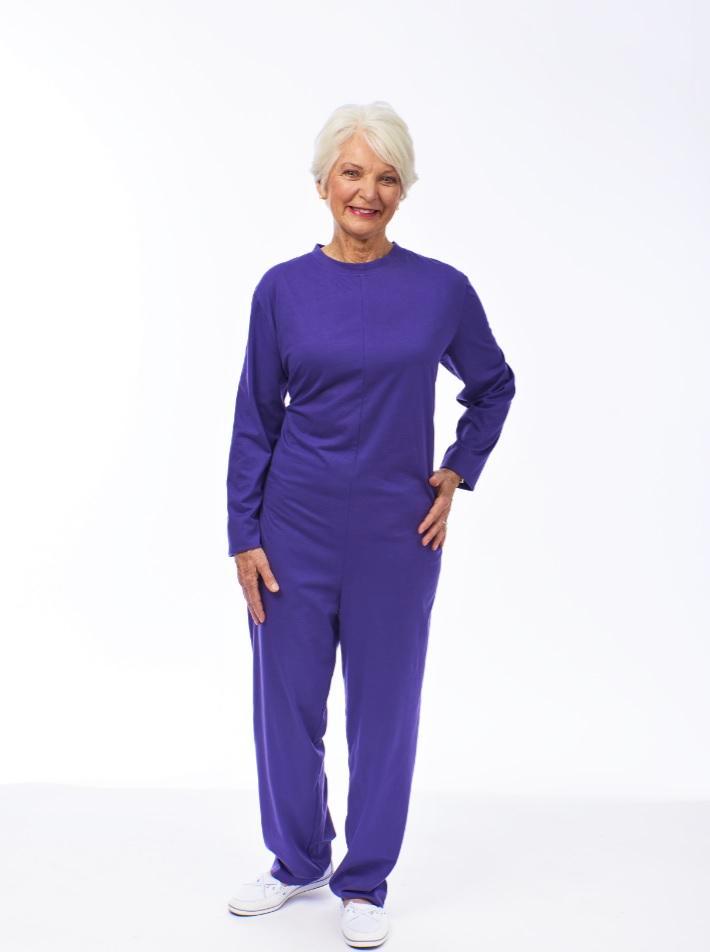 Women's soft knit jumpsuit, sleeper jumpsuit