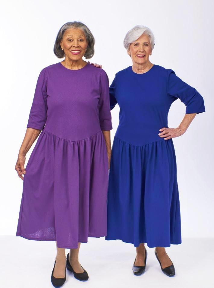 Solid Color Drop Waist Dress - 2X Solid Color Drop Waist Dress - 2X