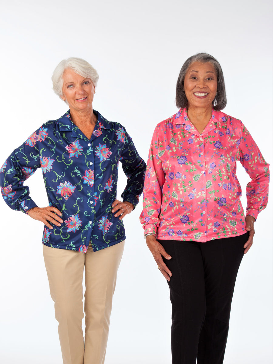 Women's Long Sleeve Button Blouse