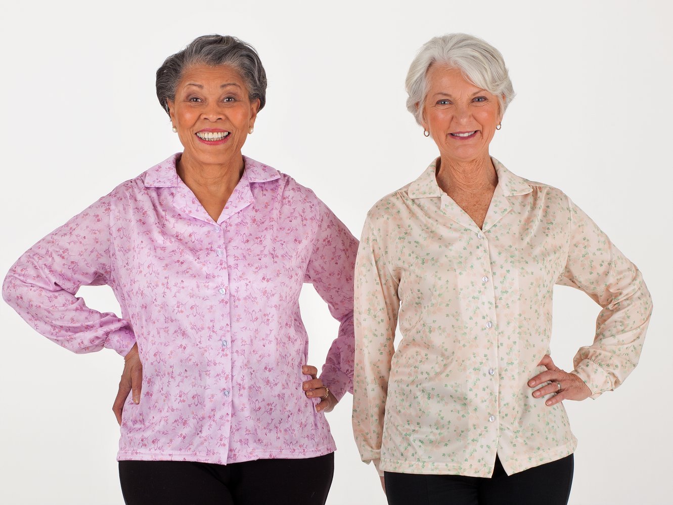 Women's Long Sleeve Button Blouse