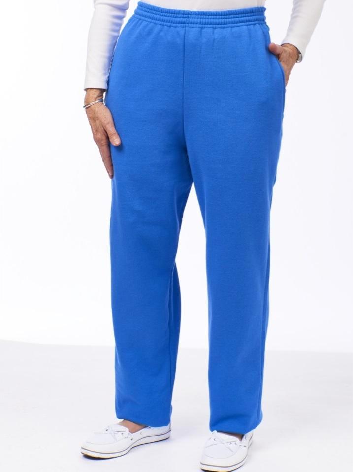 CATALOG CLASSICS Womens Capri Pants with pockets Elastic Waist Pants -  Black, XL
