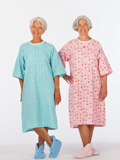 back wrap adaptive women's nightgown
