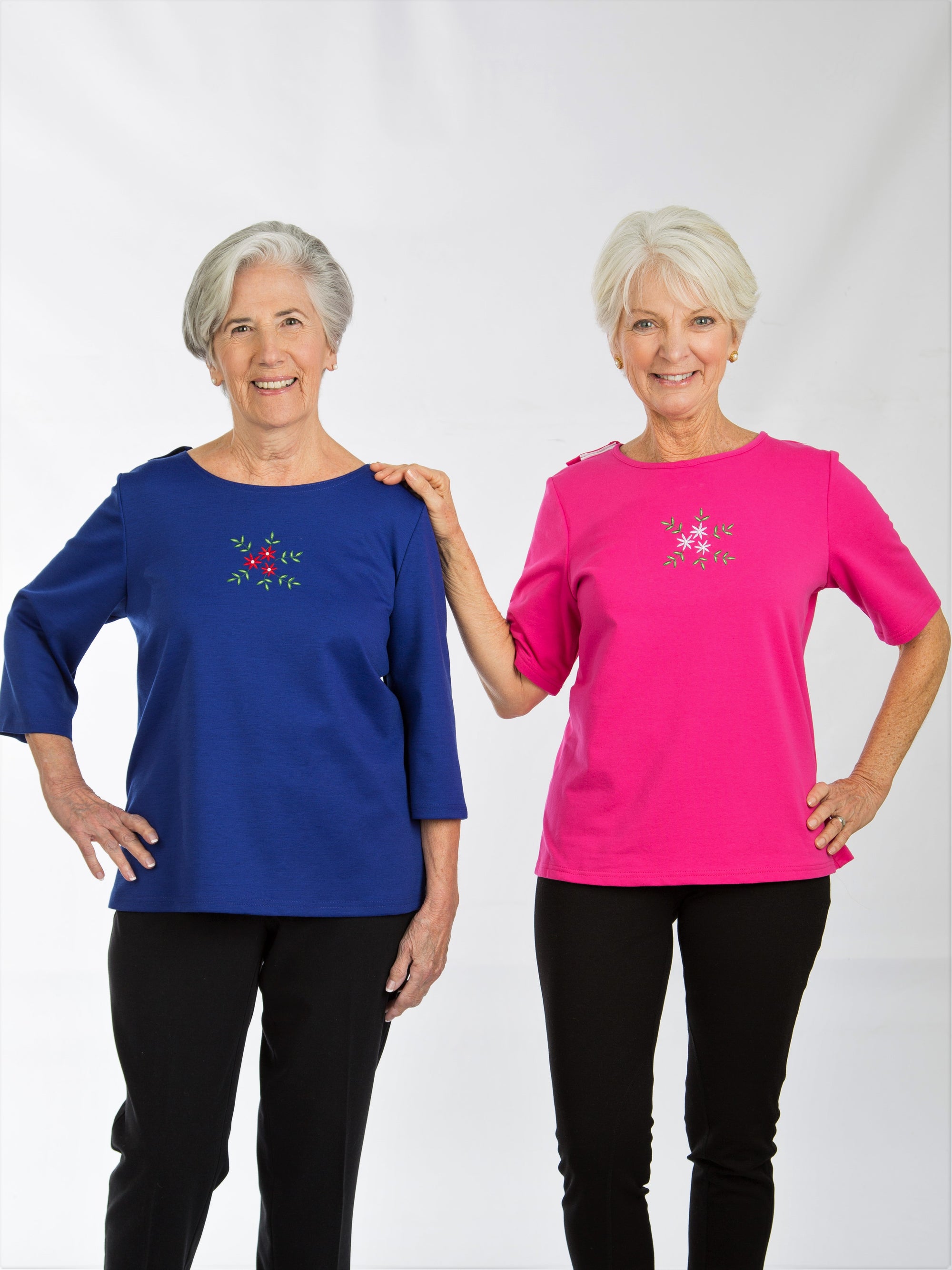 Back-Wrap Adaptive women's top