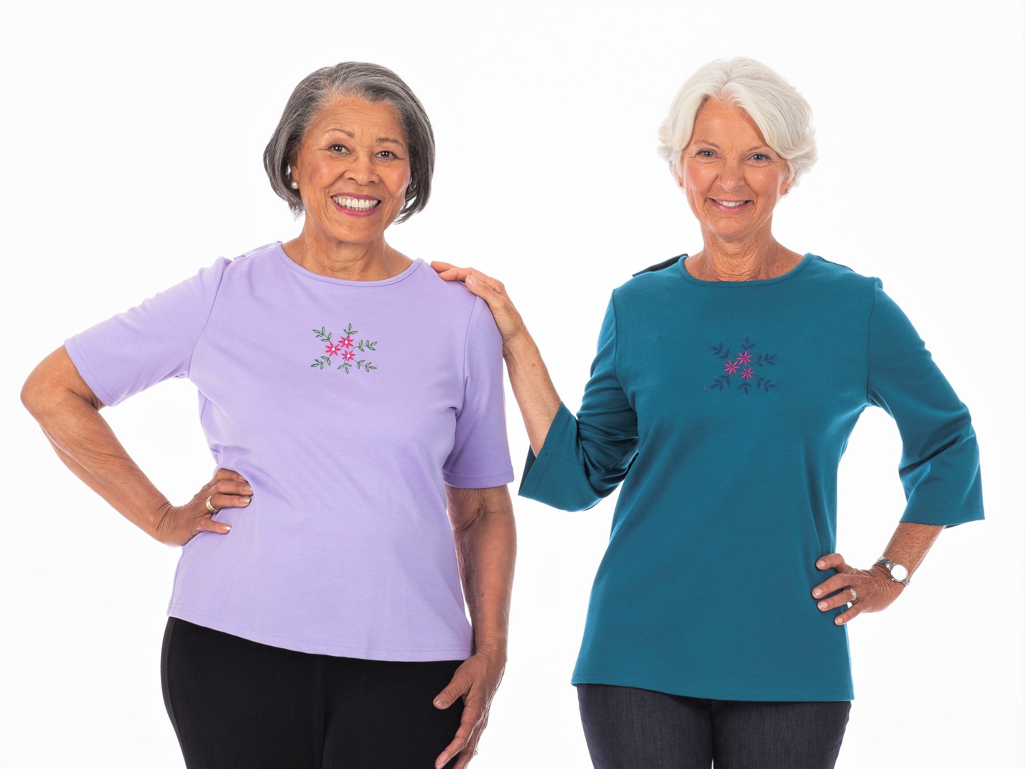 Back-Wrap Adaptive women's top