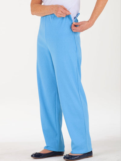 Women's Elastic Waist Adaptive Side-Zip Knit Pants