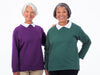 Womens fleece sweatshirts with contrast collar