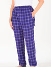 Women's Elastic Waist Flannel Pajama Pants with Pockets