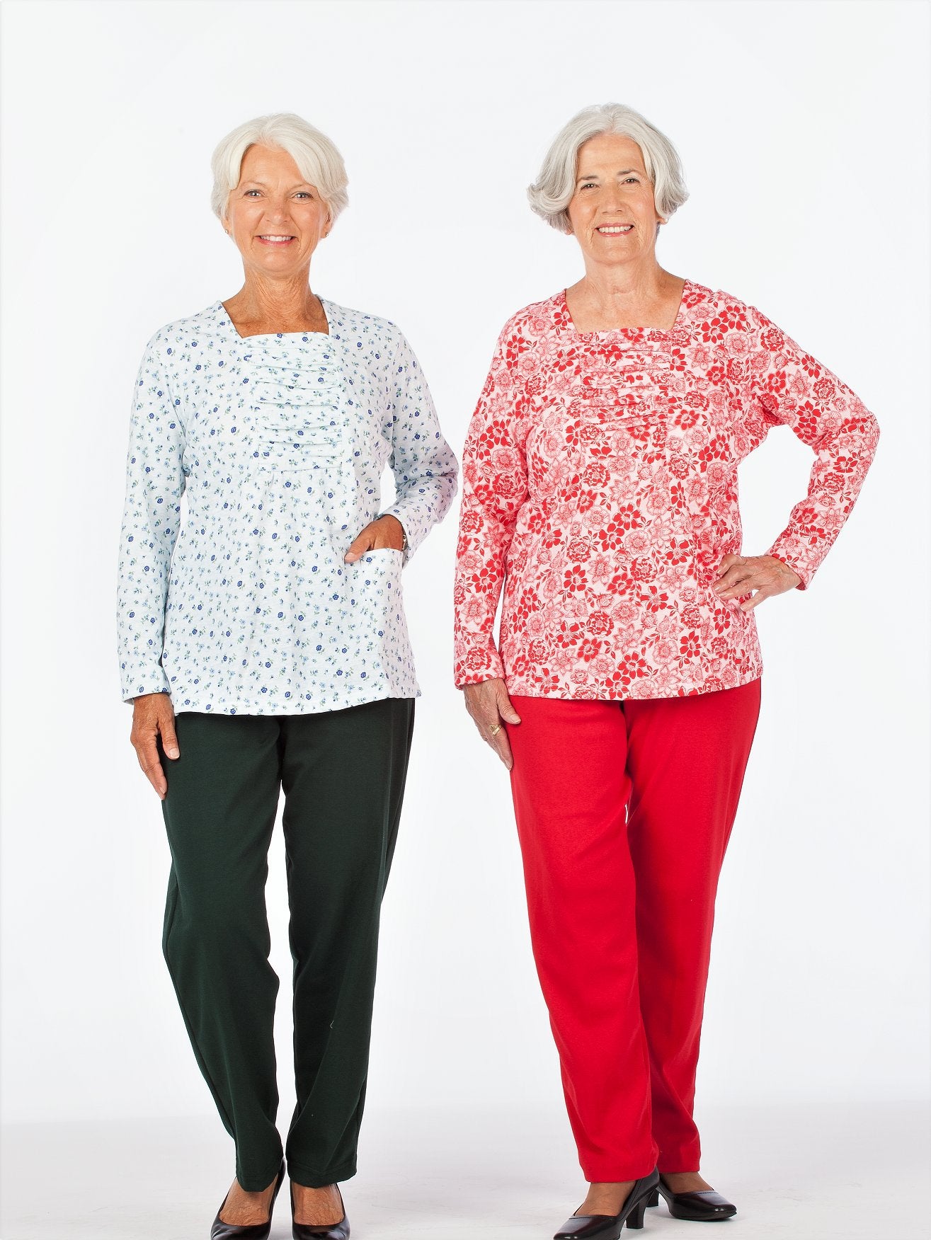 short sleeve square neck rouching outfit for women