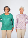 Women's long sleeve blouse, wrinkle resistant polyester