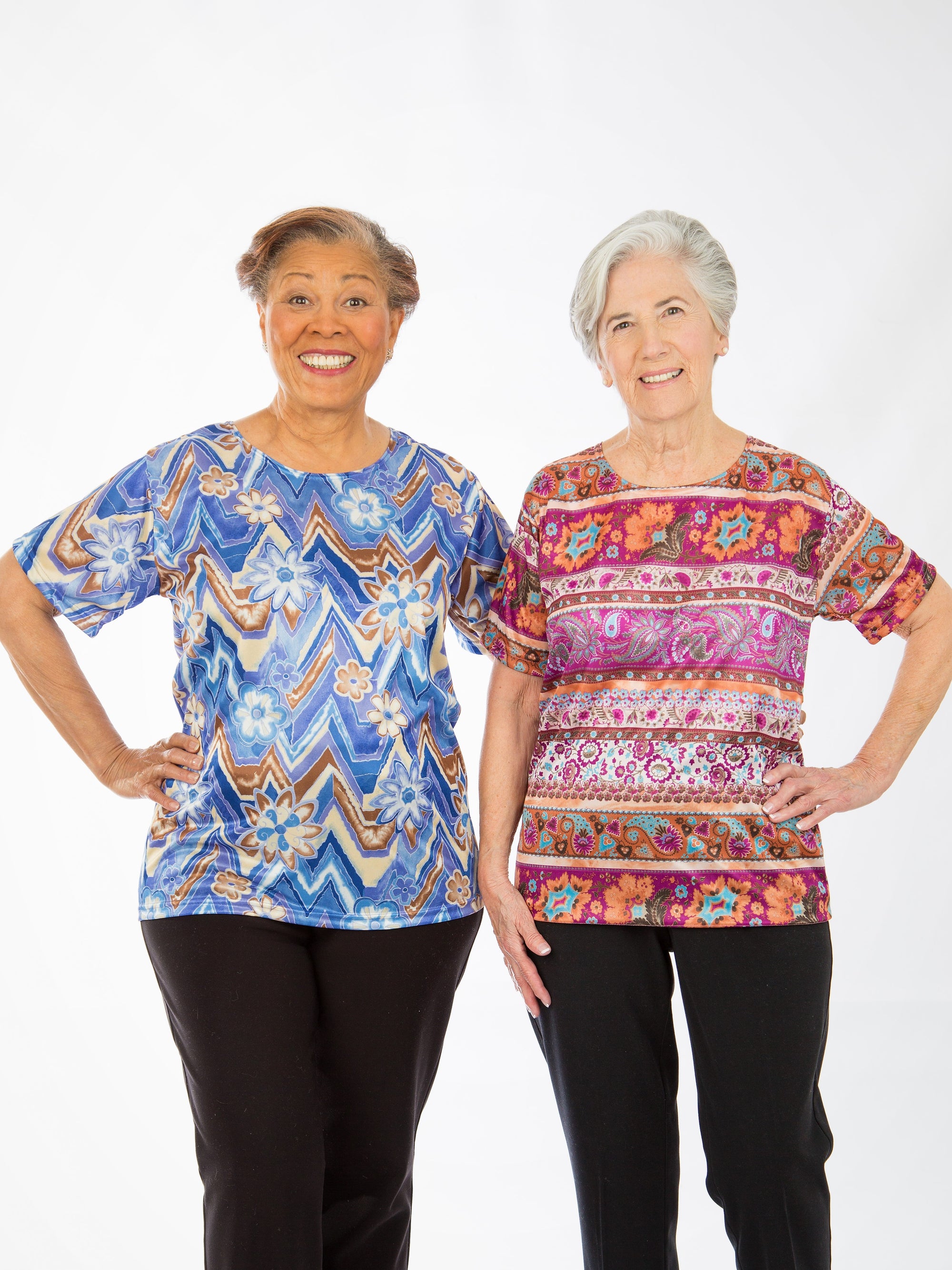 Short Sleeve Polyester ladies blouse